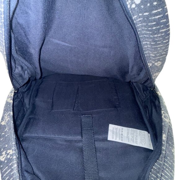 Rip Curl Unisex Canvas Backpack Blue & White Pattern Adjustable Straps Daypack - Picture 6 of 11